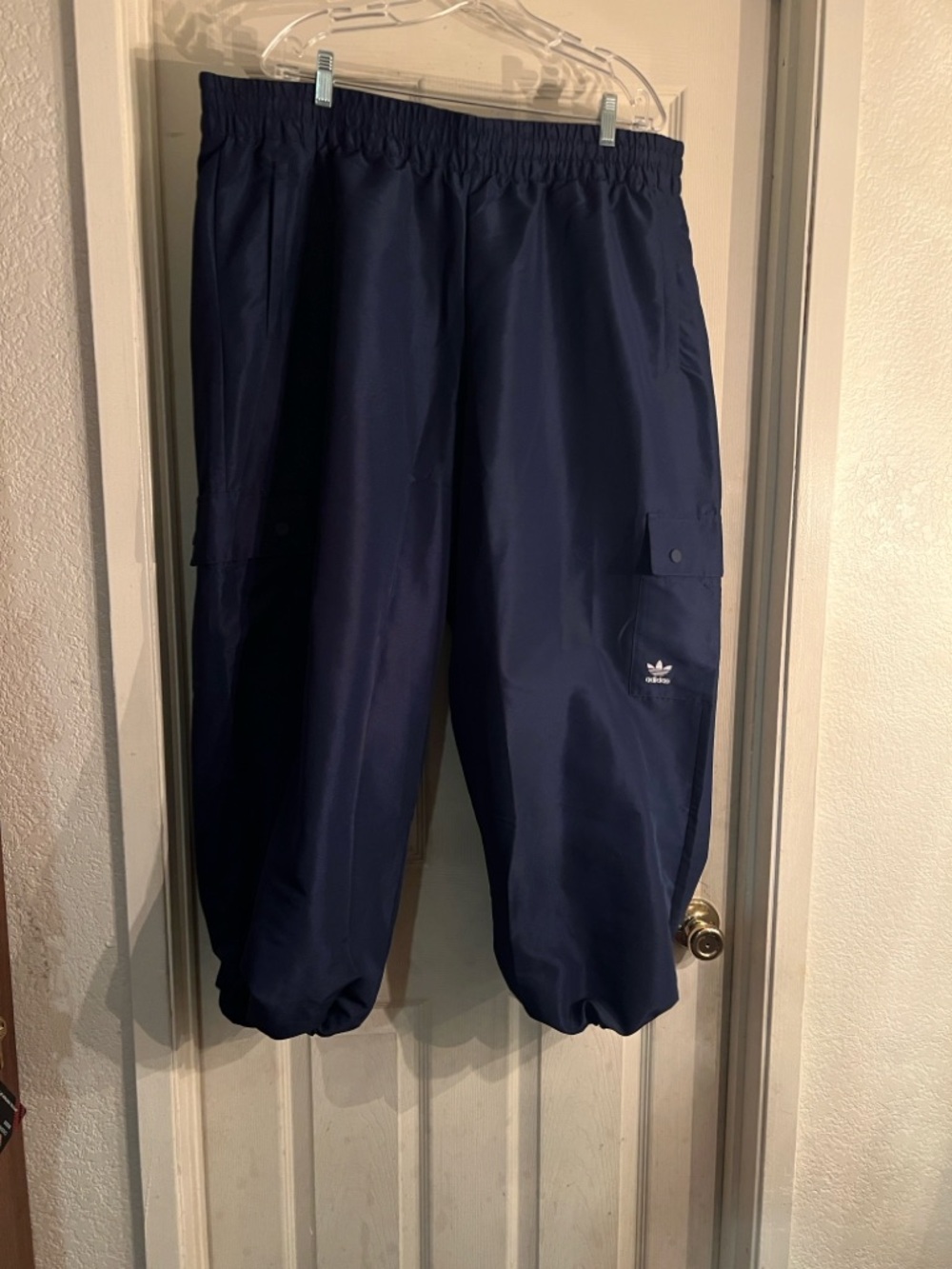 Adidas Navy Blue Cargo Track Pants